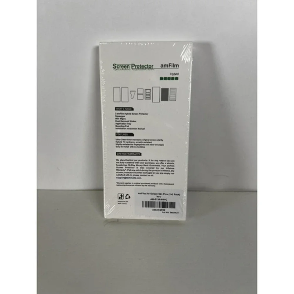 amFilm 2+2 Pack for Galaxy S23+ — Privacy Screen & Camera‎ Lens Protectors